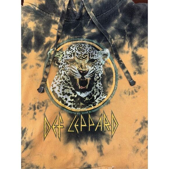 Def Leppard Tie-Dye Hoodie Size Large - Picture 2 of 6